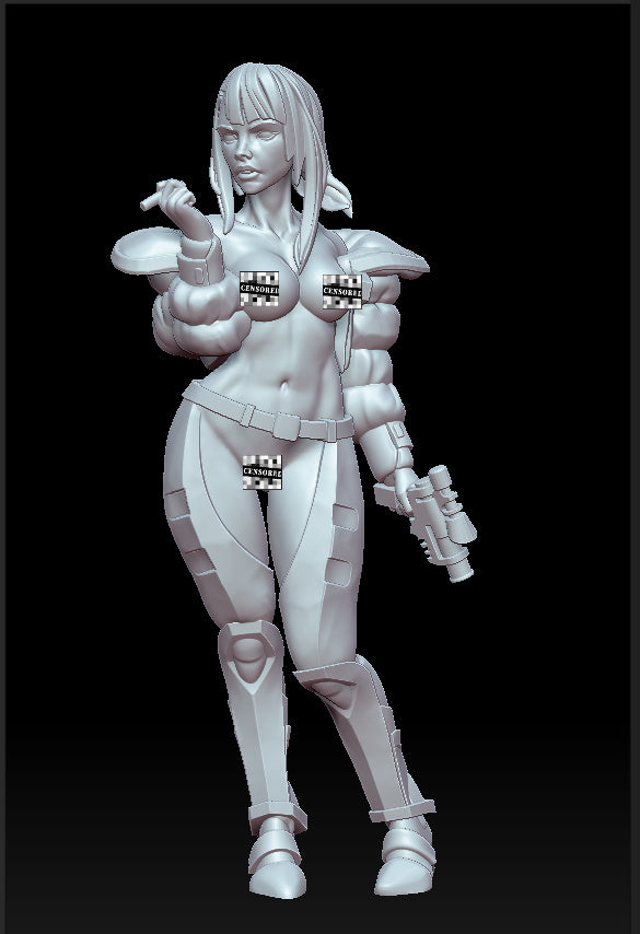 Luci - Cyber Edge Mercenary by Gaz Minis