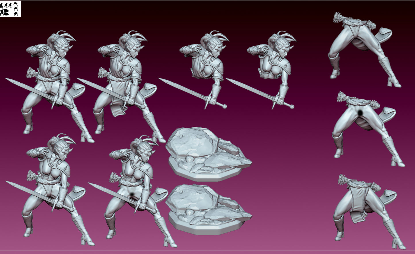 Saya Demon Warrior by Gaz Minis