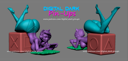 Girl Gamer Steam Deck Model Kit By Digital Dark Pinups 18+