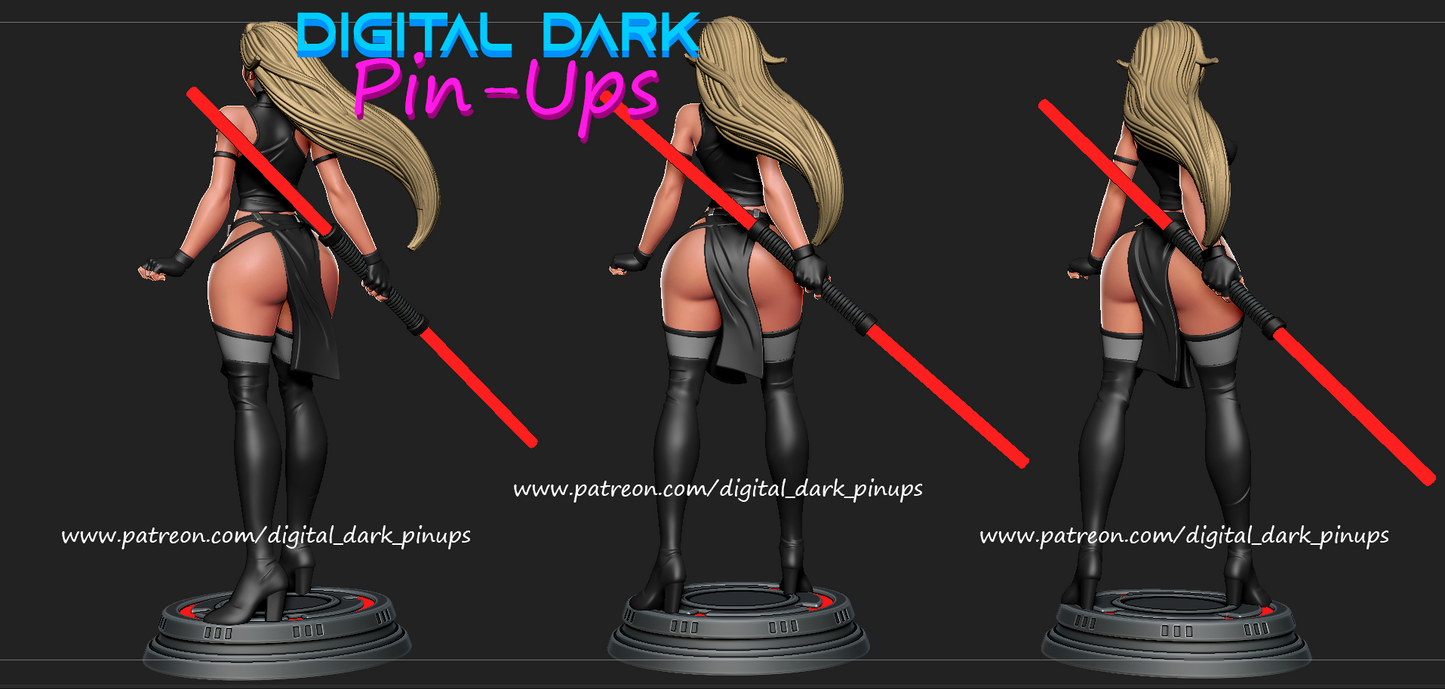 Sith Girl Resin Model Kit By Digital Dark Pinups 18+