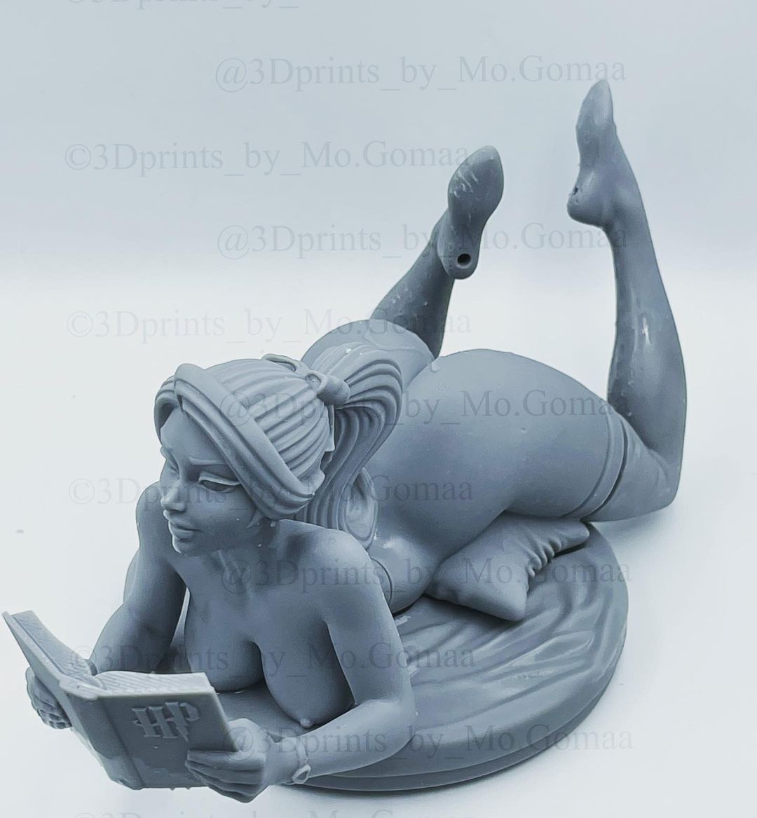 Girl Reading Model Kit By Digital Dark Pinups 18+