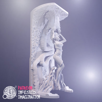 BARNACLE EATING NUDE GIRL (HALF LIFE PRINTABLE SCULPT) - Infested Imagination