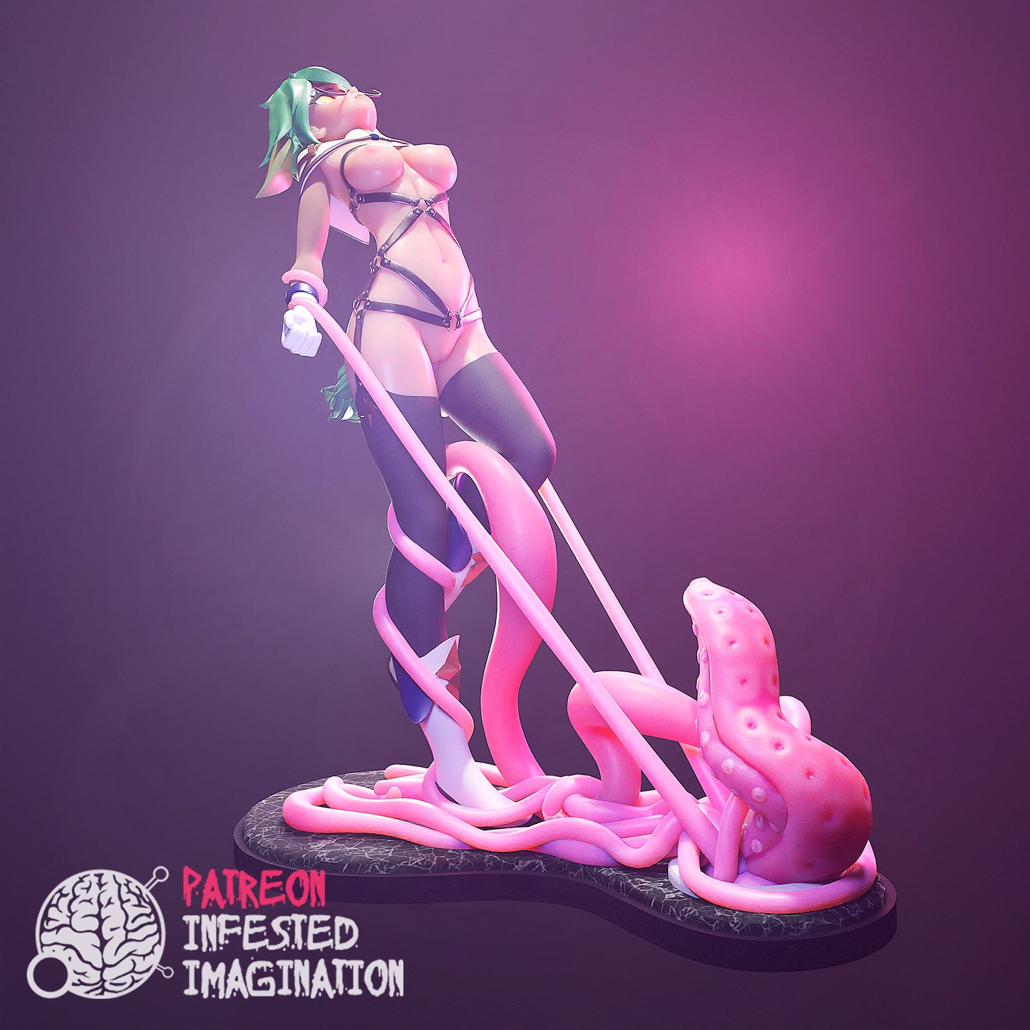 SUCROSE TENTACLES GENSHIN IMPACT HENTAI PRINTABLE SCULPTURE ADULT - Infested Imagination