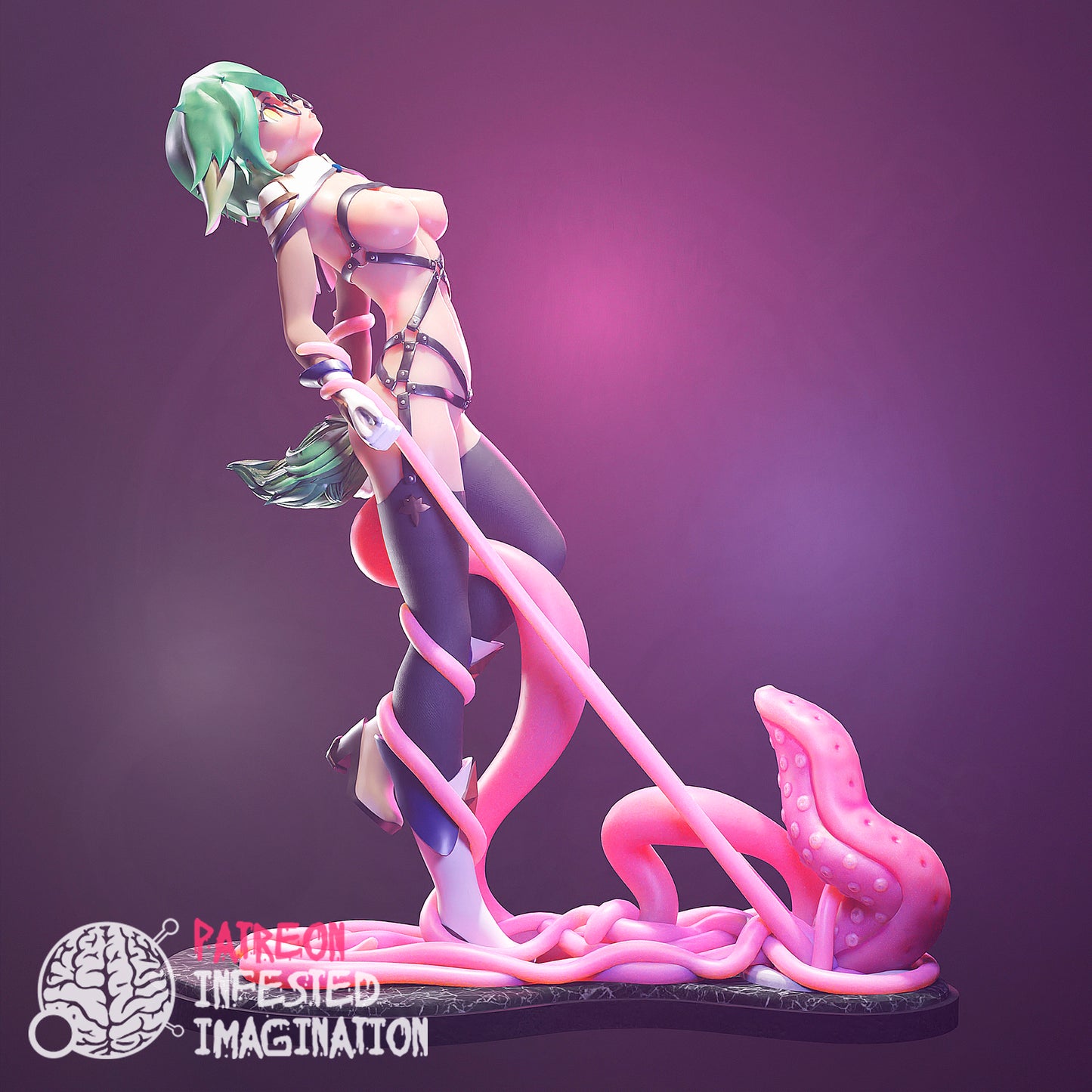 SUCROSE TENTACLES GENSHIN IMPACT HENTAI PRINTABLE SCULPTURE ADULT - Infested Imagination