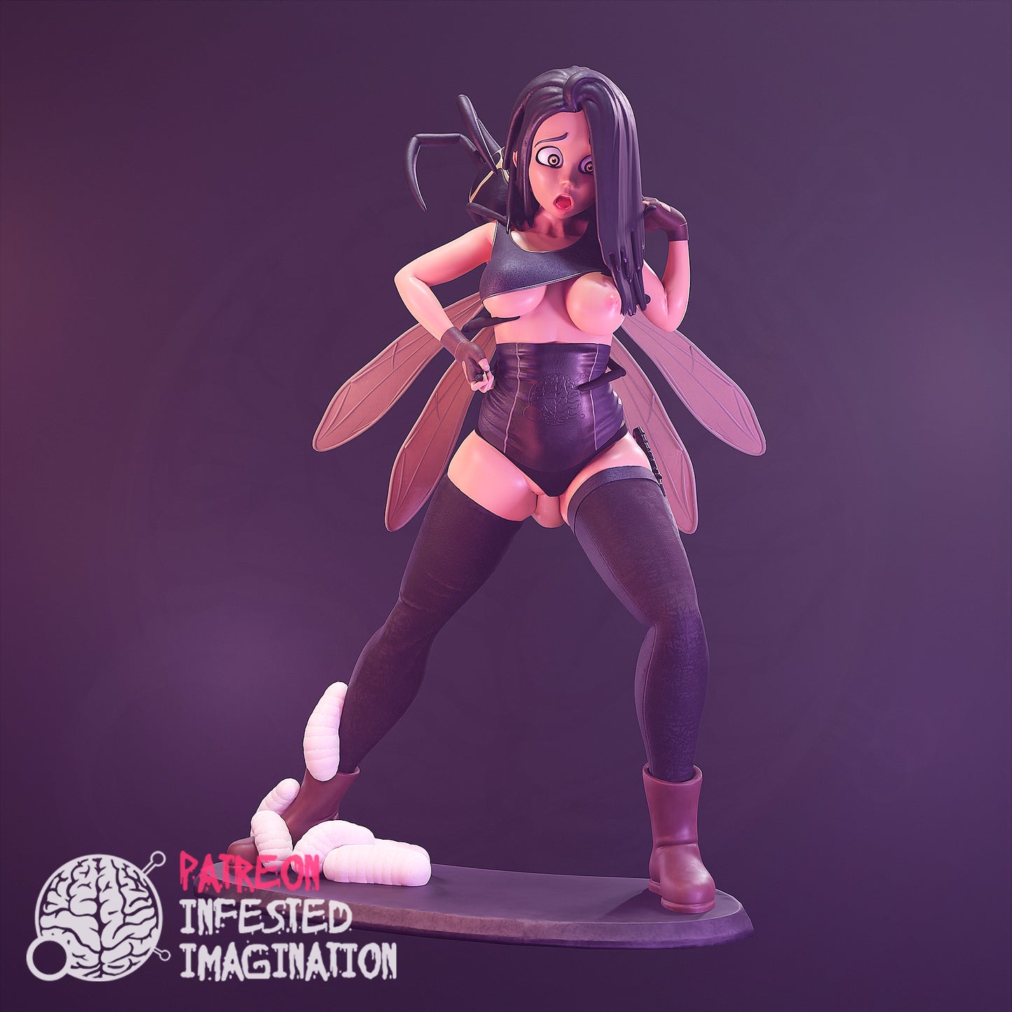 WASP IMPREGNATION HENTAI PRINTABLE SCULPTURE - Infested Imagination