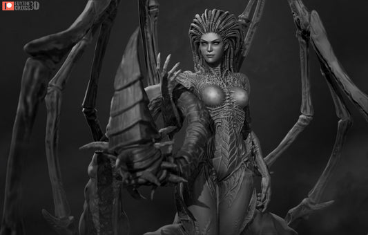 Kerrigan Queen of Blades - Starcraft Resin 3D Printed Model by Nomnom Figures