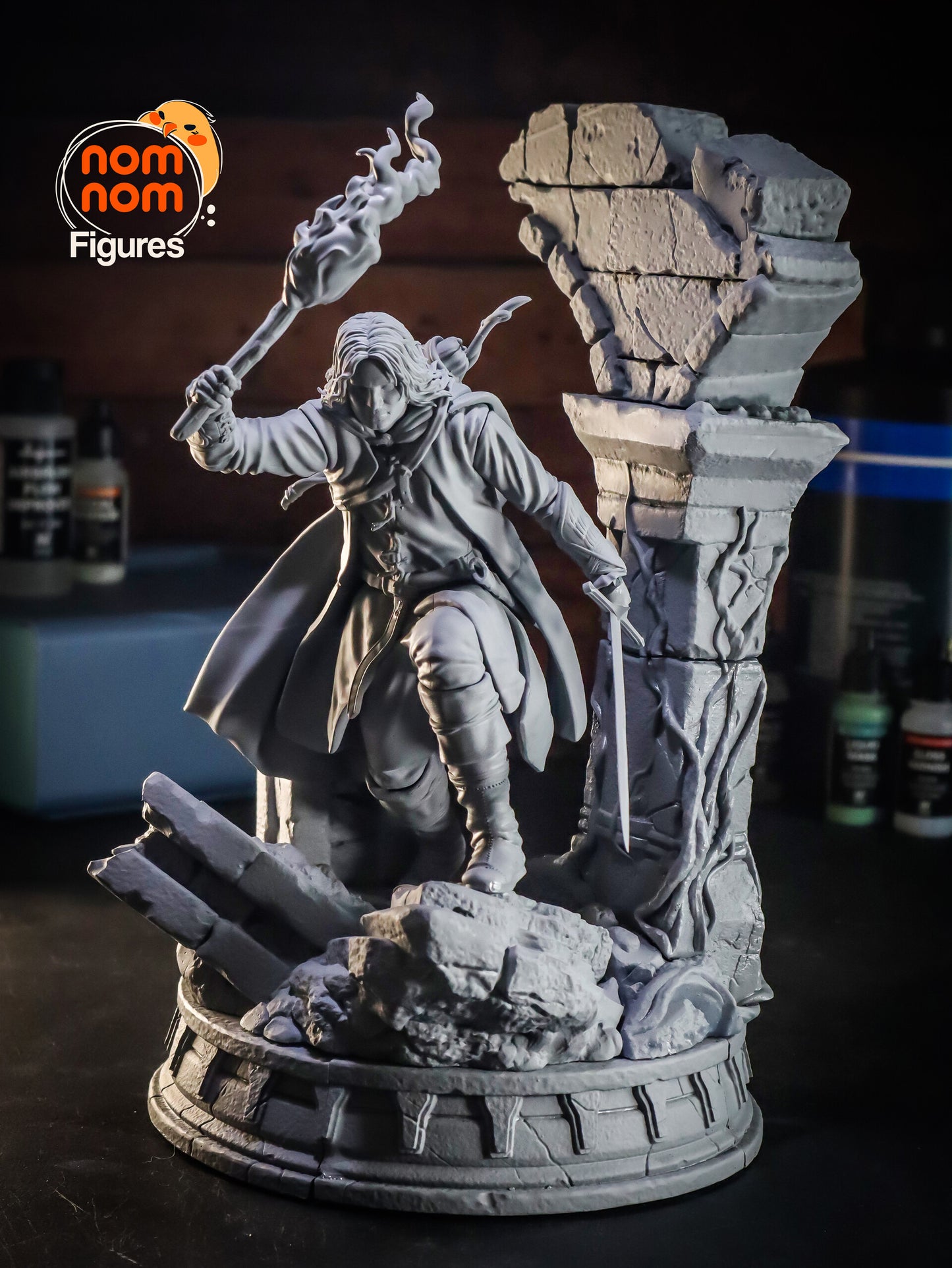 Aragorn - Lord of the Rings 3D Printed Fanmade Model by Nomnom Figures