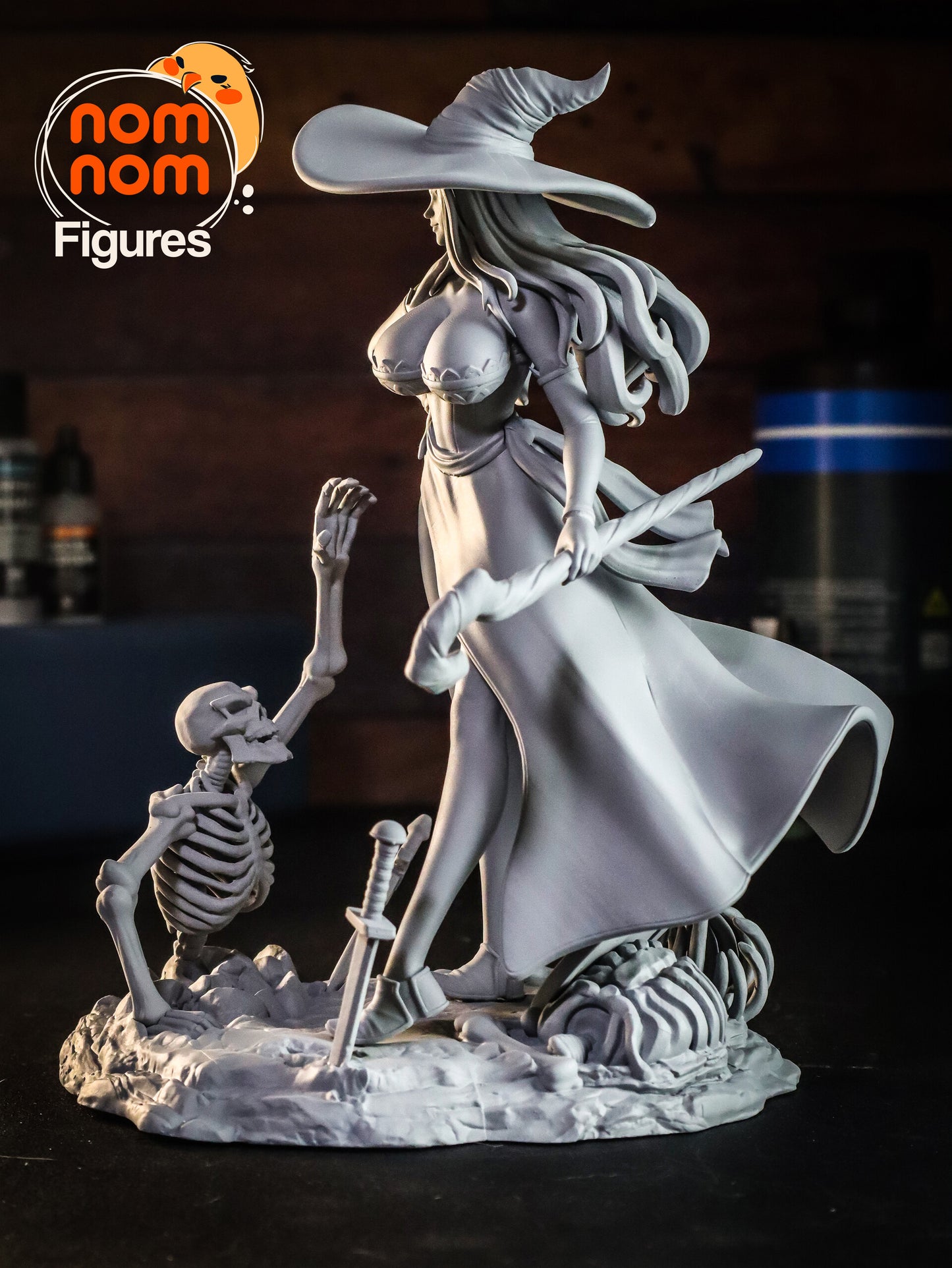 Sorceress - Dragon's Crown 3D Printed Model by Nomnom Figures
