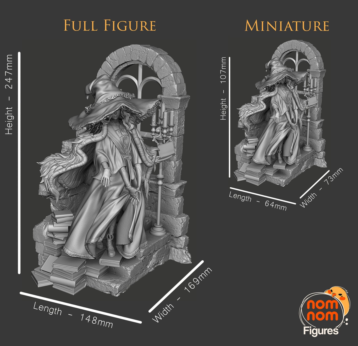 Ranni the Witch 3D Printed Fanmade Model by Nomnom Figures
