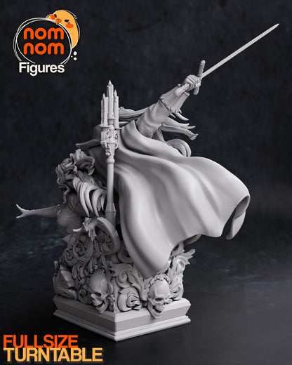 Alucard x Maria - Castlevania Symphony of the Night 3D Printed Model by Nomnom Figures
