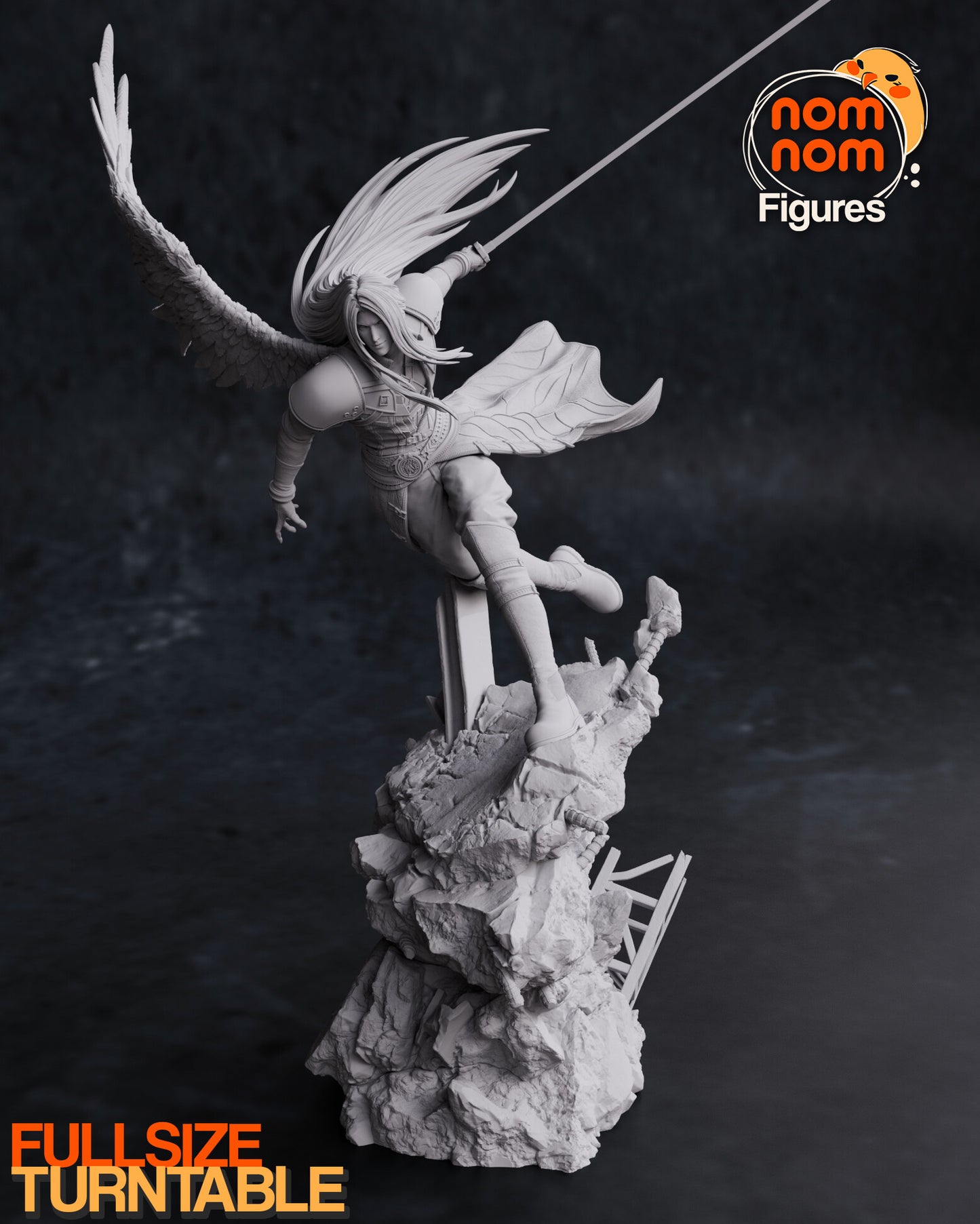 Sephiroth - Final Fantasy VII 3D Printed Fanmade Model by Nomnom Figures