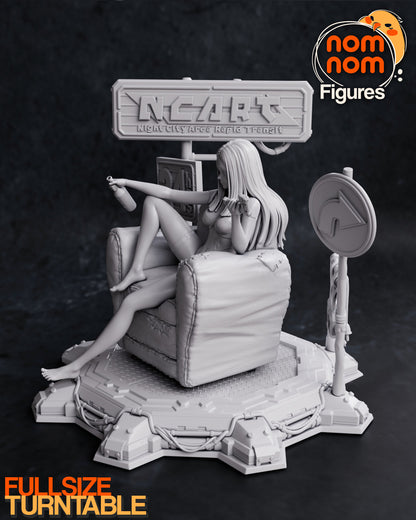 Rebecca - Cyberpunk Edgerunners 3D Printed Fanmade Model by Nomnom Figures
