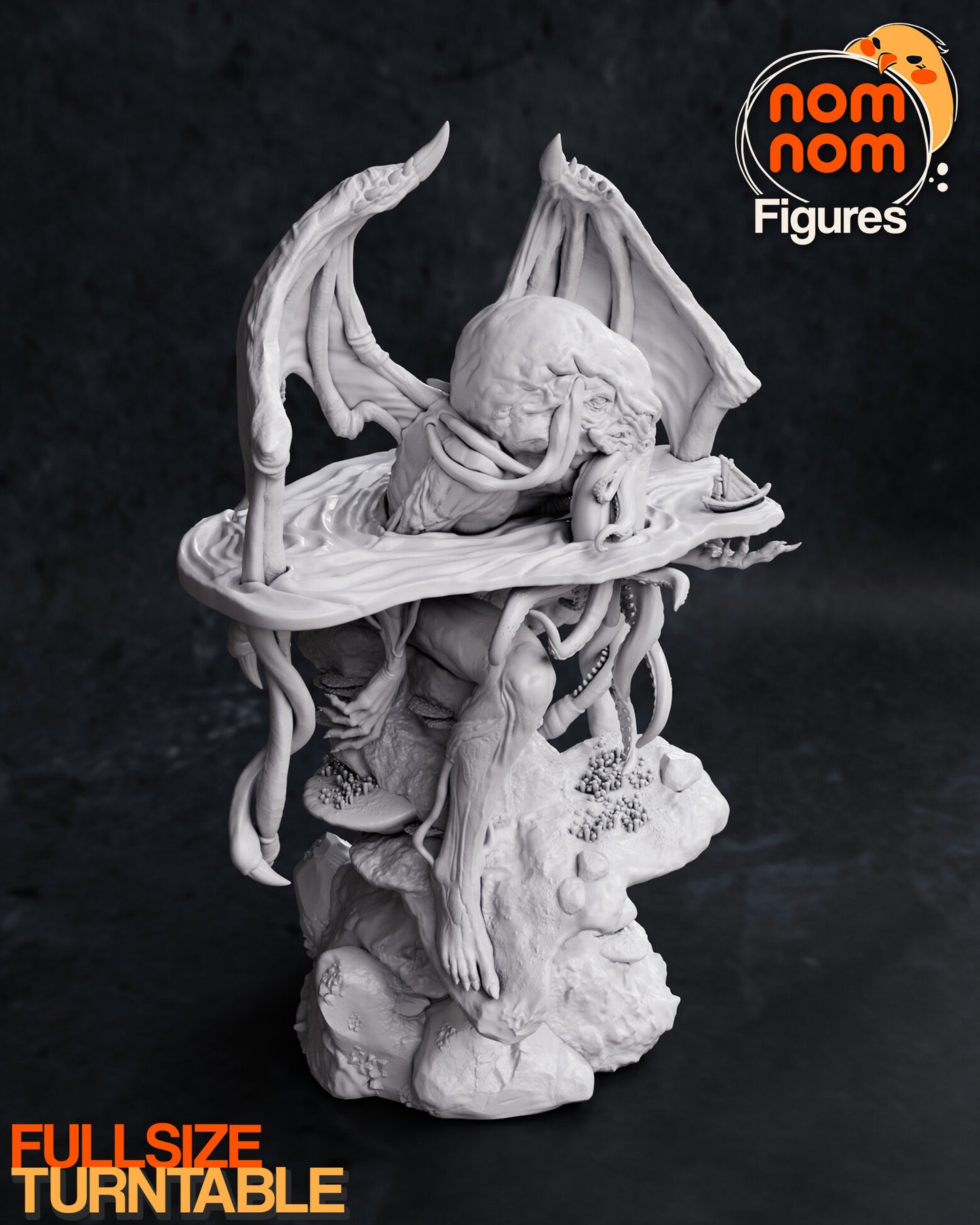 Cthulhu Mythos 3D Printed Model by Nomnom Figures