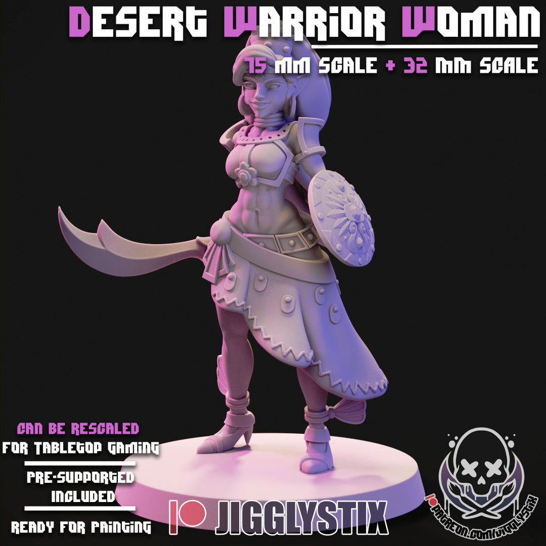 Desert Warrior Woman By JigglyStix