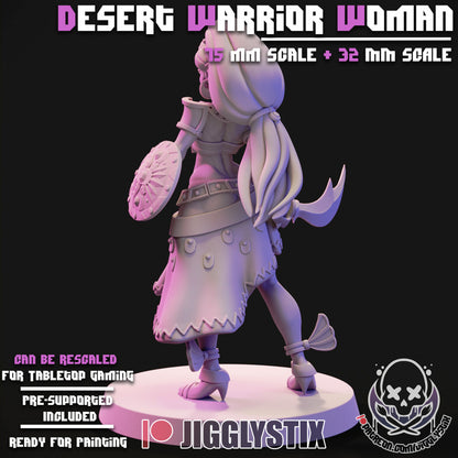 Desert Warrior Woman By JigglyStix