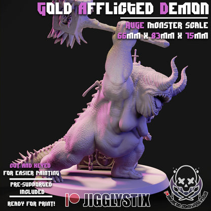 Gold Afflicted Demon By JigglyStix