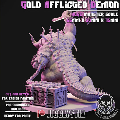Gold Afflicted Demon By JigglyStix