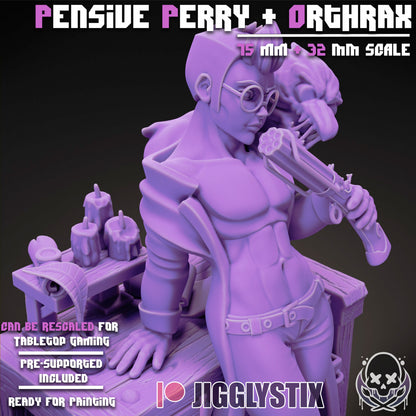 Pensive Perry & Orthrax By JigglyStix