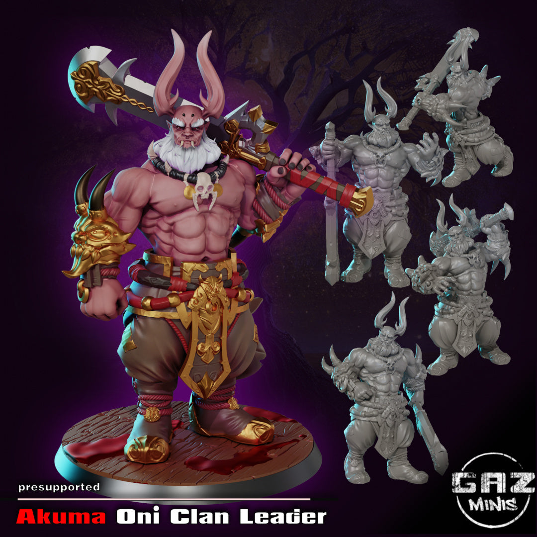 Akuma, Oni Clan Leader by Gaz Minis