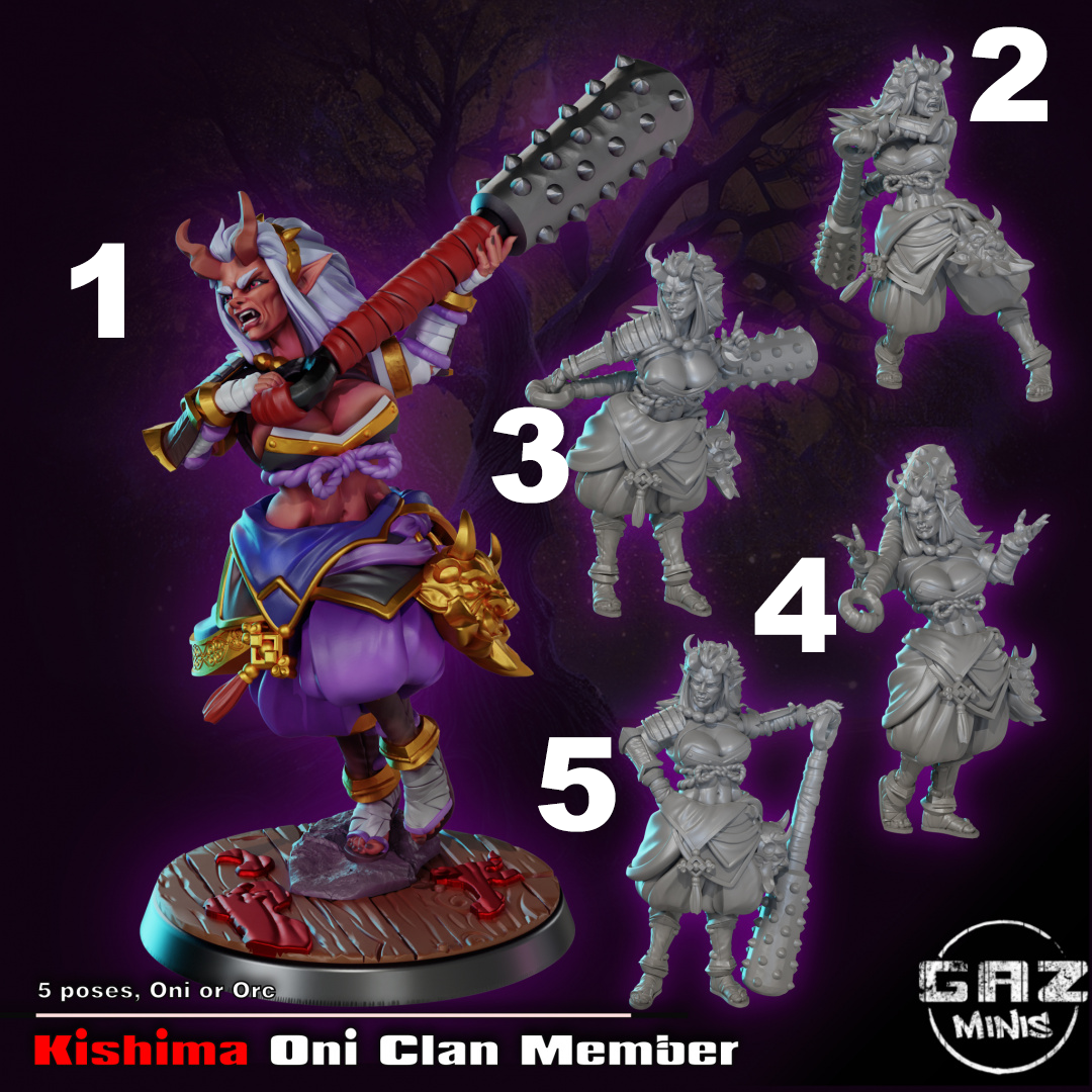 Kishima, Oni Clan Member by Gaz Minis